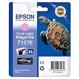 Epson T1576, Print Cartridge 1 x Vivid, Light Magenta, Genuine