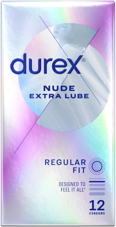 Durex Nude Extra Lube Condoms12pk