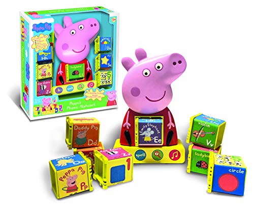 Peppa Pig PP12 Peppa's Phonic Alphabet Toy For Kids - Interactive Learning & Child Development, Phonics, Alphabet, Spelling, Vocabulary and Recognition - Features 4 Fun Activities , 3+ Years