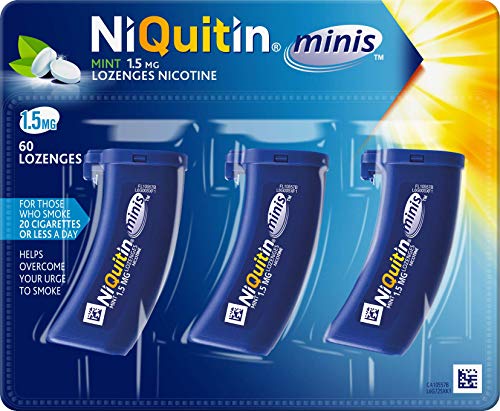 NiQuitin Mini Mint Lozenges 1.5mg, 60 Minis Stop Smoking Aid