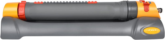 HOZELOCK - Rectangular Oscillating Sprinkler Pro 200 m² : Medium-area Rectangular Spray Sprinkler, Ideal for Lawns and Established Plants, Adjustable Oscillation Zone, 2 Jets : Grey [2986P0000]