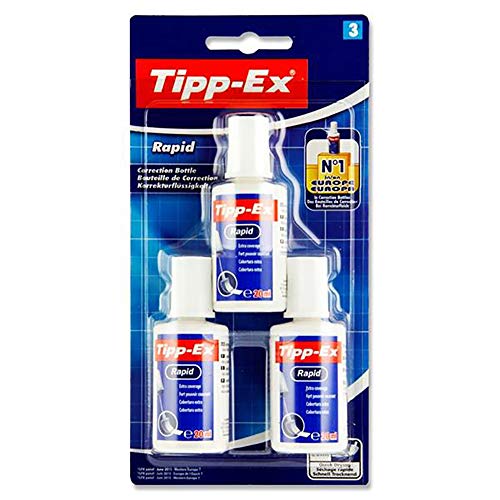 TIPP Ex Rapid Correction Fluid 20 ml, Pack of 3