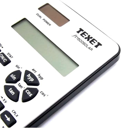 TEXET FX1500 Solar Sciencetific Calculator | Dual Power | Entry Level Scientific Calculator