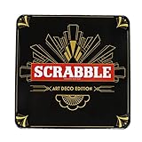 Tinderbox Games | Scrabble Art Deco Tin | Board Game | Ages 10+ | 2-4 Players | 60 Minute Playing Time