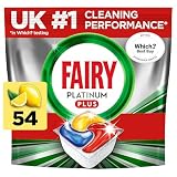 Fairy Platinum Plus All In One Dishwasher Tablets, Lemon, 54 Tablets,Removes Dullness & Prevents Limescale