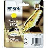 Epson 16XL Yellow Pen & Crossword High Yield Genuine, DURABrite Ultra Ink, XL High Capacity