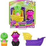 Fisher-Price Mattel Barney’s World Toddler Toys, Water Fun Pirate Ship, 4-Piece Set for Water Play with Barney & Baby Bop