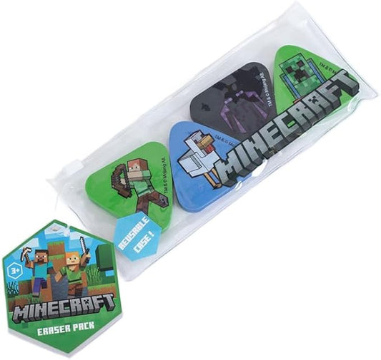 Minecraft Icon Erasers Set (Pack of 4)
