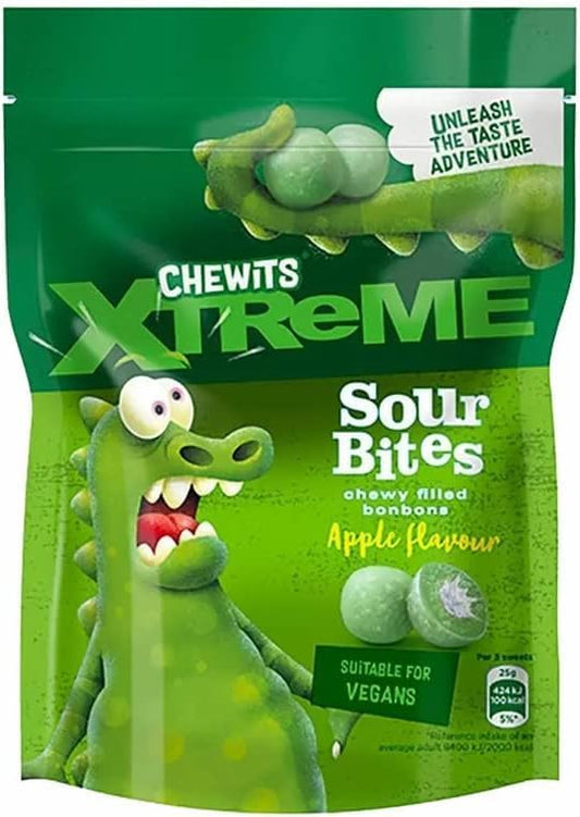 Chewits Extra Sour Bites Apple Flavour 115g