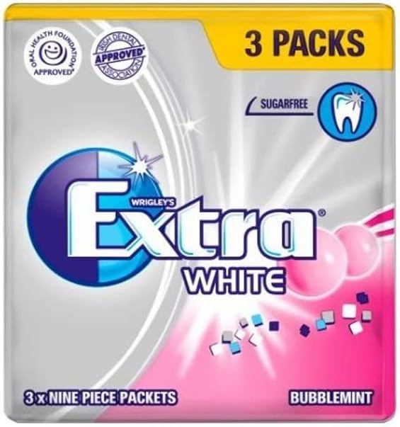 Wrigley Extra White Bubblemint Sugar Free Gum