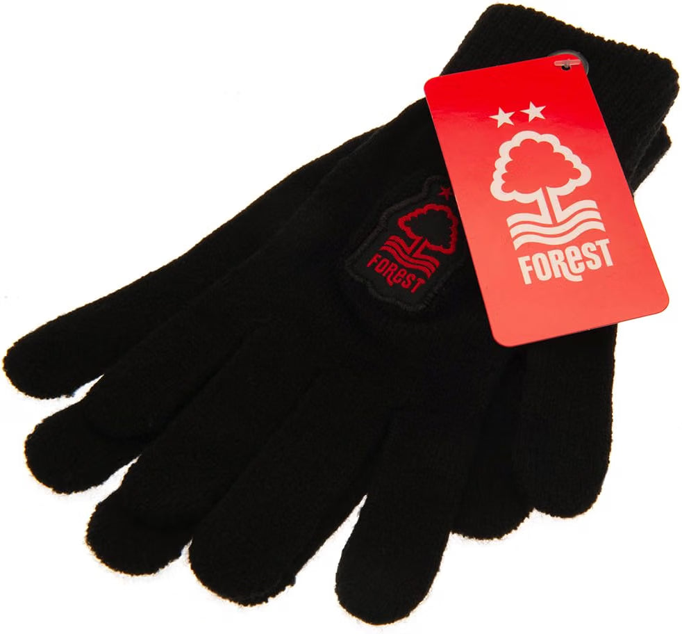 Nottingham Forest FC Black Gloves