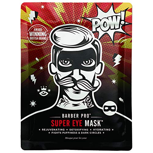 BARBER PRO SUPER EYE MASK Mens Face Mask Detox Hydrate Moisturising Bamboo Sheet