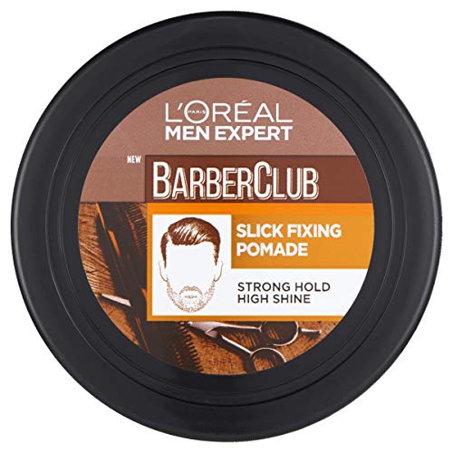 L'Oreal Paris Men Expert Men's Hair Wax Barber Club, Slick Fixing Pomade Wax, 75 ml