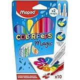 Maped Color'Peps 'Magic' - Colour Reveal Felt Tip Pens (Pack of 10)
