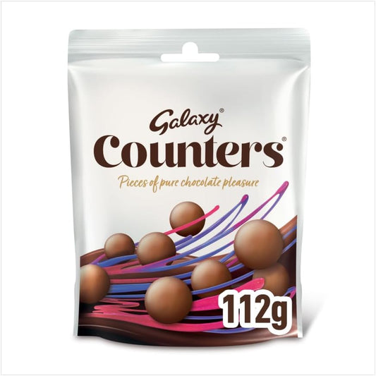 Galaxy Counters Milk Chocolate Buttons Pouch Bag 112g