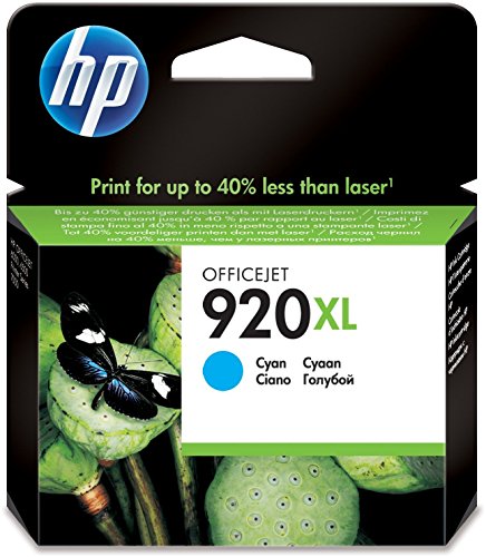 HP CD972AE 920XL High Yield Original Ink Cartridge, Cyan, Single Pack