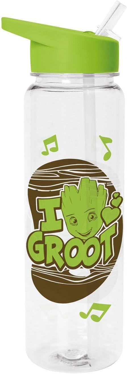I Love Groot Clear Plastic Bottle