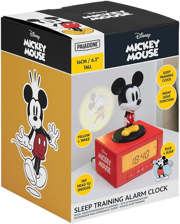 Disney Mickey Mouse Sleep Training Alarm Clock - Officially Licensed
