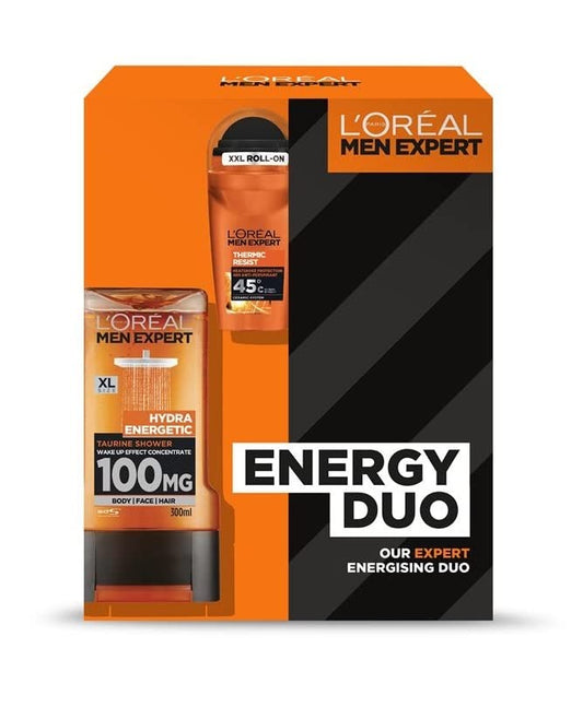 L'Oreal Men Expert Energy Duo Gift Set Shower Gel & Roll On