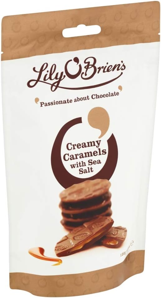 Lily O'Briens Creamy Caramels with Sea Salt, 100g