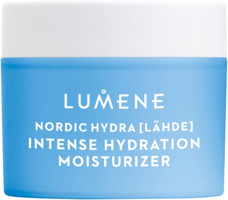 LUMENE Nordic Hydra [LÄHDE] Intense Hydration Moisturizer | With Triple Hyaluronic Acid to Hydrate Dry Skin | Lightweight and Non-Greasy | Plumping Face Cream for All Skin Types | Vegan | 50 ml