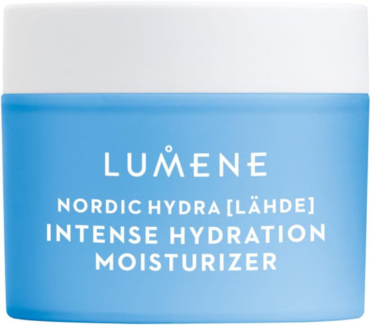 LUMENE Nordic Hydra [LÄHDE] Intense Hydration Moisturizer | With Triple Hyaluronic Acid to Hydrate Dry Skin | Lightweight and Non-Greasy | Plumping Face Cream for All Skin Types | Vegan | 50 ml