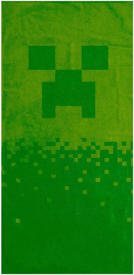 Minecraft Digital Creeper Kids Beach Towel 70x140cm