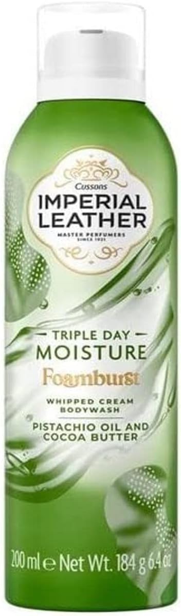 IMPERIAL LEATHER Foamburst Whipped Cream Bodywash Pistachio Oil and Cocoa Butter 200ml