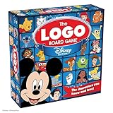 Tomy The LOGO Board Game Disney Edition - Family Trivia Game Featuring Iconic Disney Characters & Brands | Ages 8+