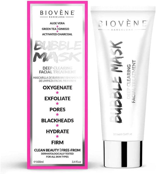 Biovene Bubble Mask, Moisturising and Nourishing Mask – Removes Dirt and Cleans Pores 100ml