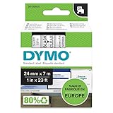 DYMO Authentic D1 Labels Black Print on White 24mm x 7m Self-Adhesive Labels for LabelManager Label Printers