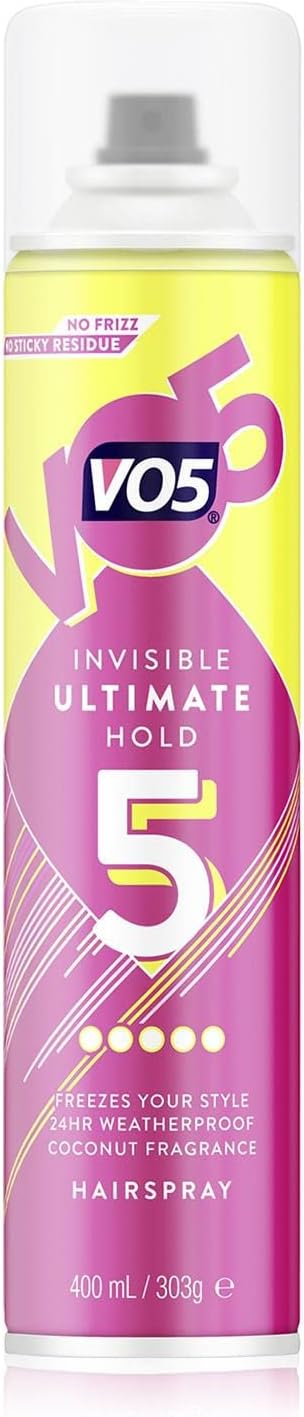 VO5 Invisible Ultimate Hold Hair Spray, 400ml