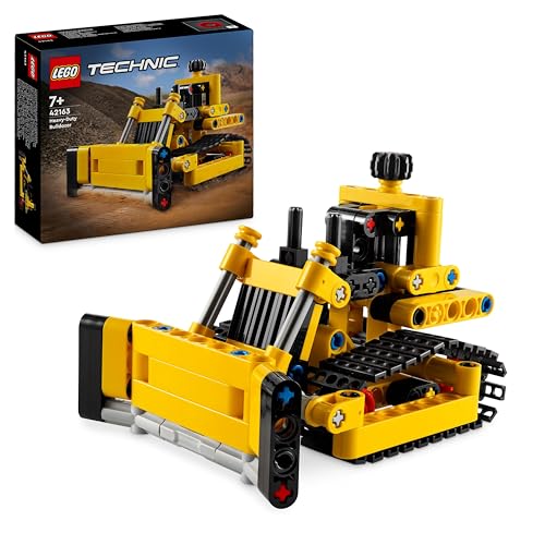 LEGO Technic Heavy-Duty Bulldozer Set, Construction Vehicle Toy for Kids, Boys and Girls with Realistic Features for Imaginative Play, Small Gift Idea 42163