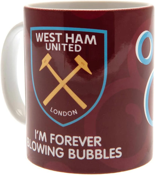 West Ham FC Forever Blowing Bubbles Design Ceramic Mug