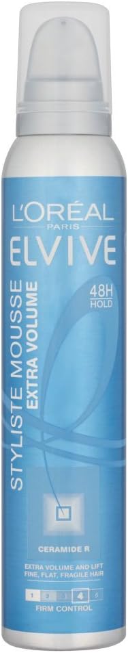 L'Oreal Elvive Stylise Extra Volume Firm Styling Mousse 200ml