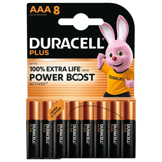 Duracell AAA Plus Power With Power Boost Actives - Pack of 8