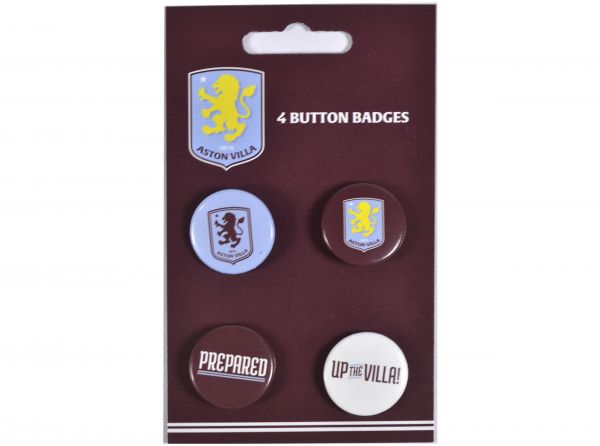 Aston Villa FC 4PK Badge Set