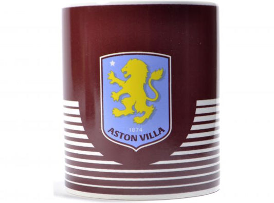 Aston Villa Linea Design Boxed 11Oz Mug