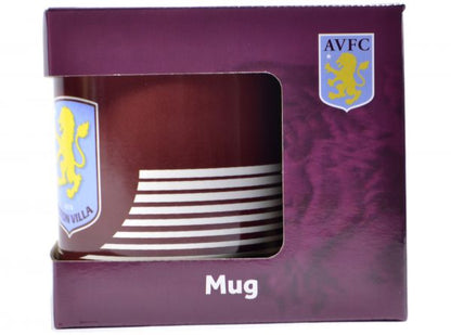 Aston Villa Linea Design Boxed 11Oz Mug