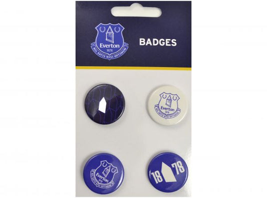 Everton FC 4PK Button Badges