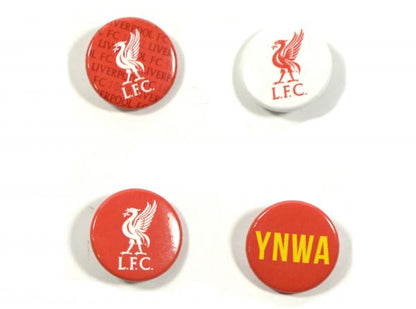 Liverpool FC YNWA Button Badge Set 4 Pack