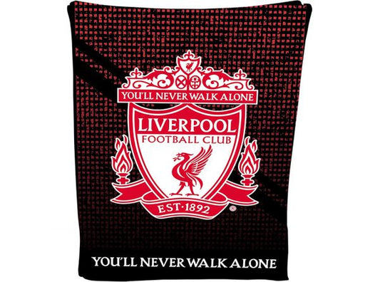 Liverpool Red Black Fleece Blanket