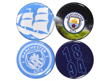Manchester City 4PK Badge Pack