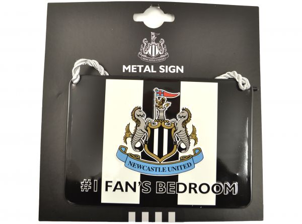 Newcastle United No One Fan's Striped Bedroom Sign