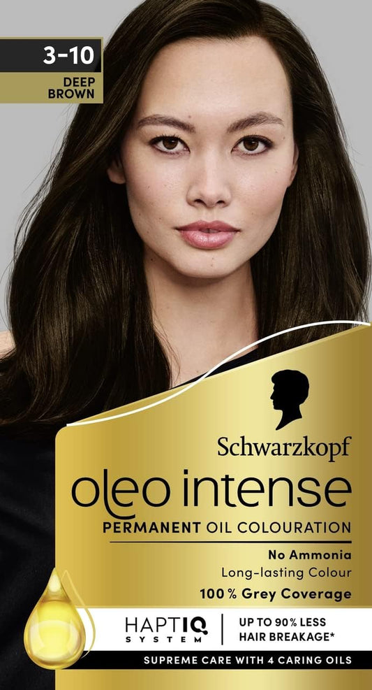 Schwarzkopf Oleo Intense Permanent Oil Colour 3-10 Deep Brown Hair Dye