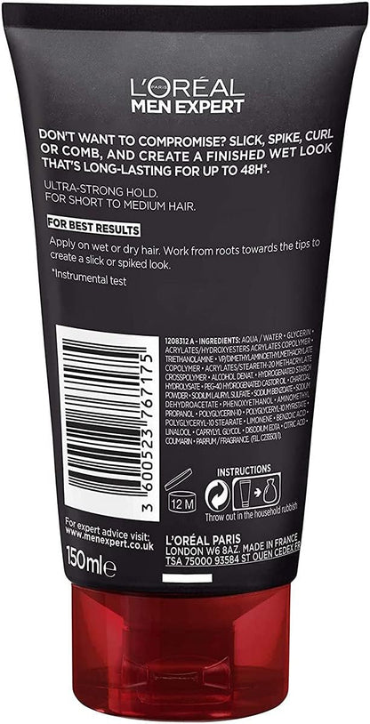 L'Oréal Paris Hair Gel Extreme Fix Indestructible Gel, 150 ml