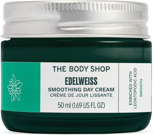 THE BODY SHOP 50ML EDELWEISS SMOOTHING DAY CREAM