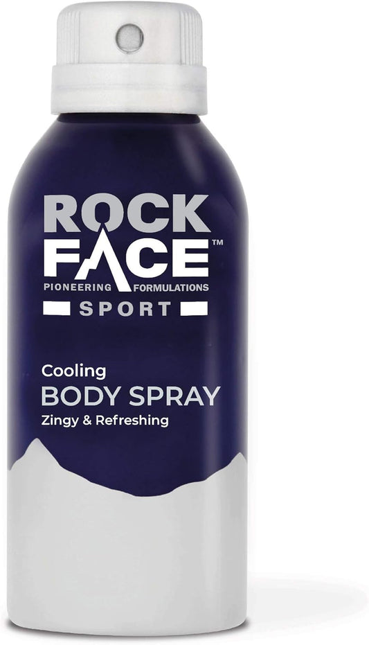 Rockface Sport Body Spray for Men, Cooling Deodorant Spray with Masculine, Long Lasting Scent, 150ml
