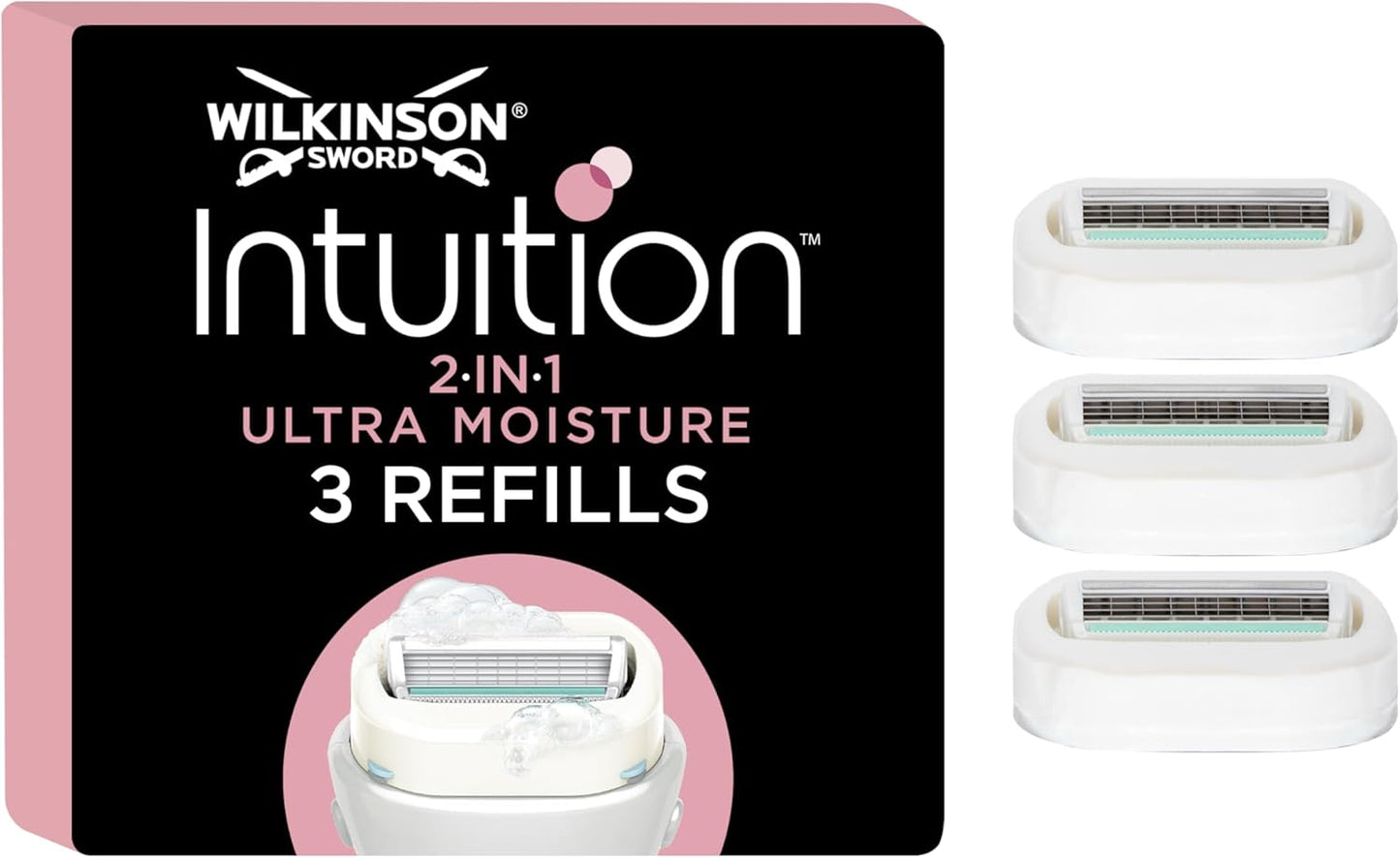 Wilkinson Sword Intuition 2-in-1 Ultra Moisture Women’s Razor Blades 3PK