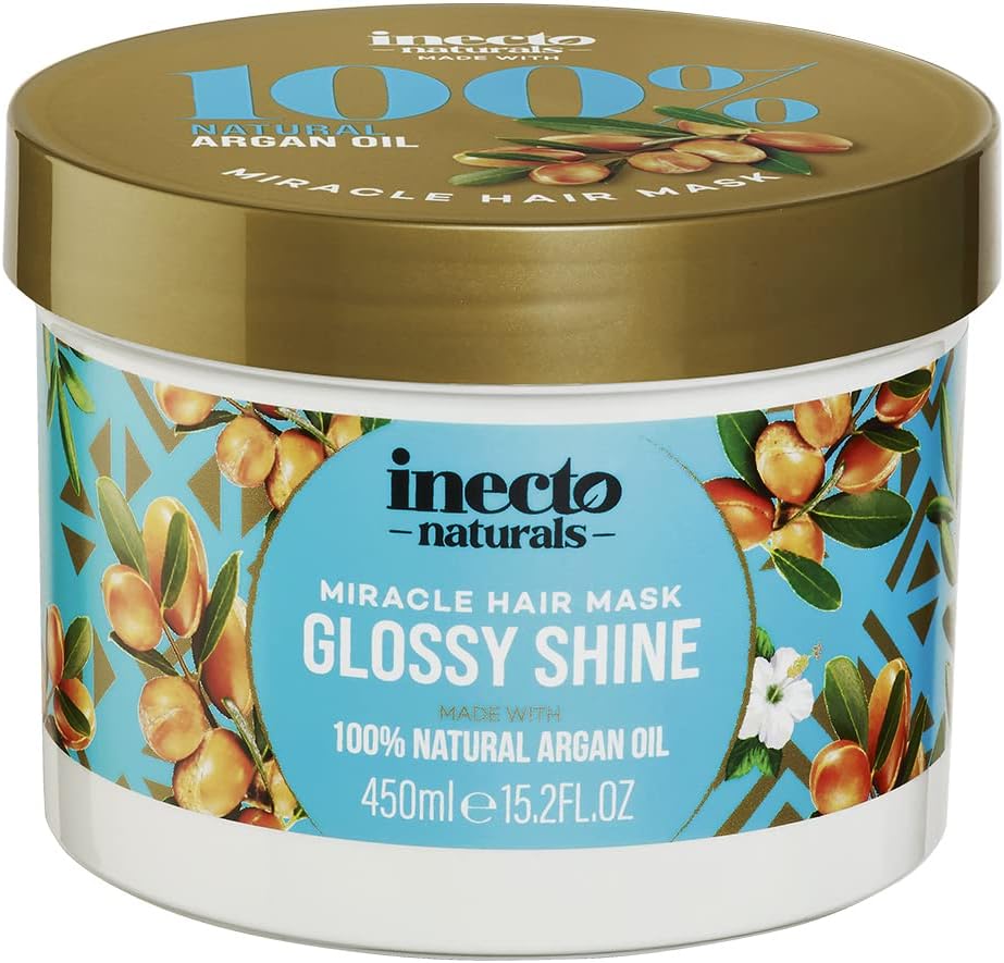 Inecto Mask Inecto Glossy Shine Argan Miracle Hair Mask 450ml – HannWorld